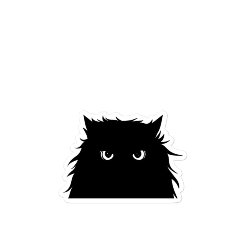 Black Cat Sticker - Image 2