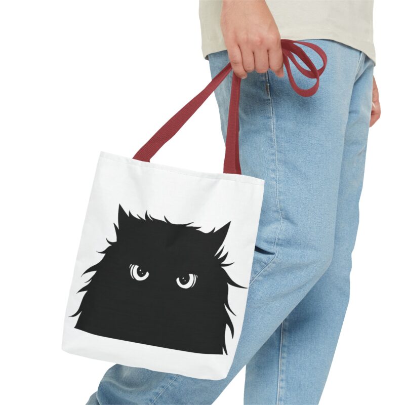 Trick or Treat Tote Black Cat Halloween Candy Bag - Image 7