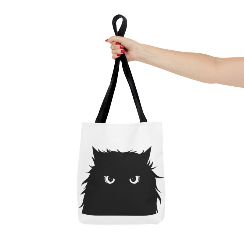 Trick or Treat Tote Black Cat Halloween Candy Bag - Image 4