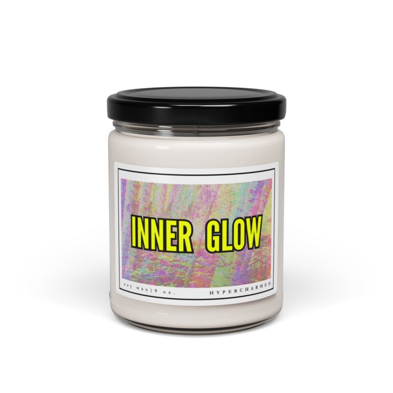 INNER GLOW Scented Soy Candle, Modern Candle, Glass Jar Candle, Magic Candle, Altar Candle, Witch Candle, 9oz Candle Neon Candle - Image 8