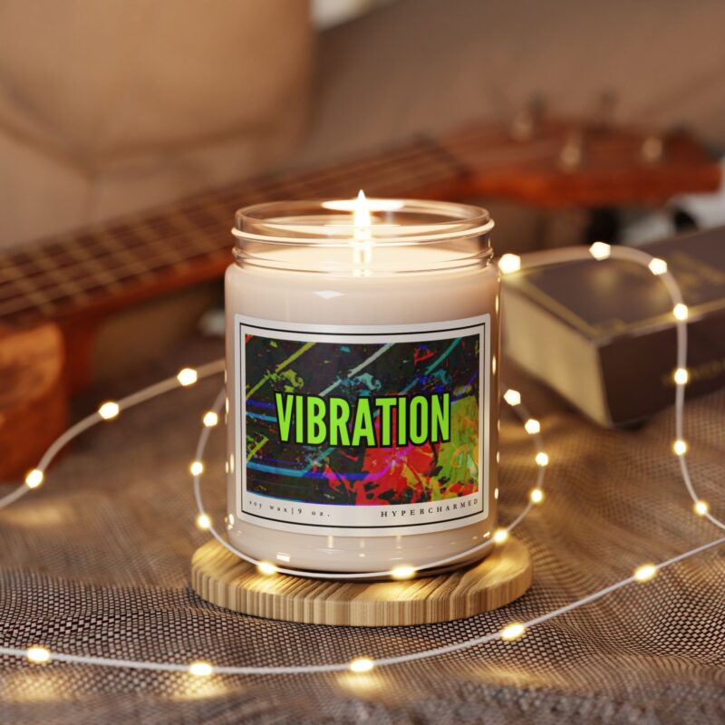 VIBRATION Modern Candle, Vibes Candle, Modern Candle, Glass Jar Candle, Magic Candle, Altar Candle, Witch Candle, 9oz Candle - Image 3