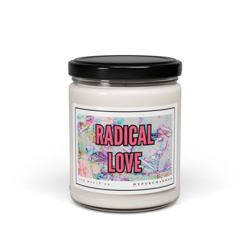 RADICAL LOVE Modern Candle, Glass Jar Candle, Magic Candle, Altar Candle, 9oz Candle, Scented Soy Candle - Image 5