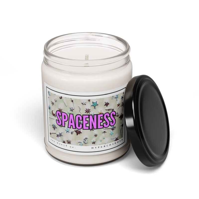 SPACENESS Scented Soy Candle, 9oz, Modern Candle, Glass Jar Candle, Magic Candle, Altar Candle, Witch Candle, 9oz Candle - Image 2