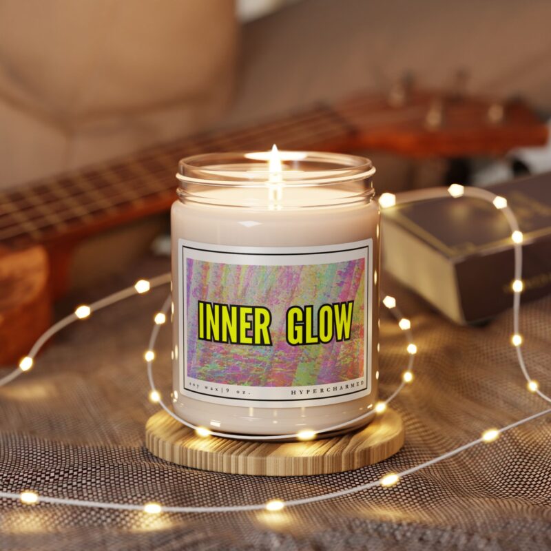 INNER GLOW Scented Soy Candle, Modern Candle, Glass Jar Candle, Magic Candle, Altar Candle, Witch Candle, 9oz Candle Neon Candle - Image 7