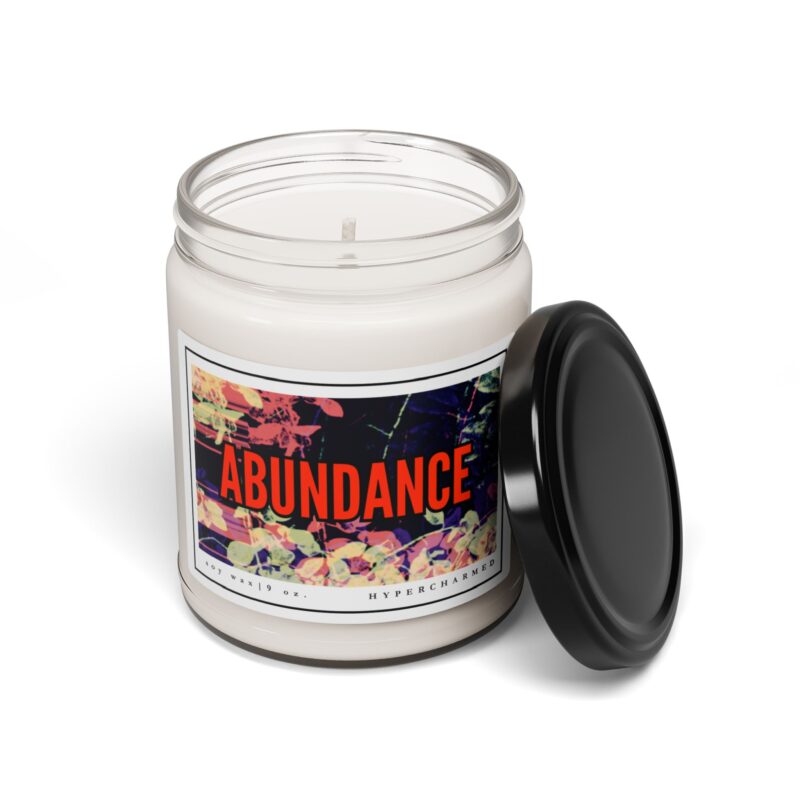 ABUNDANCE Modern Candle, Glass Jar Candle, Magic Candle, Altar Candle, Witch Candle, 9oz Candle - Image 2