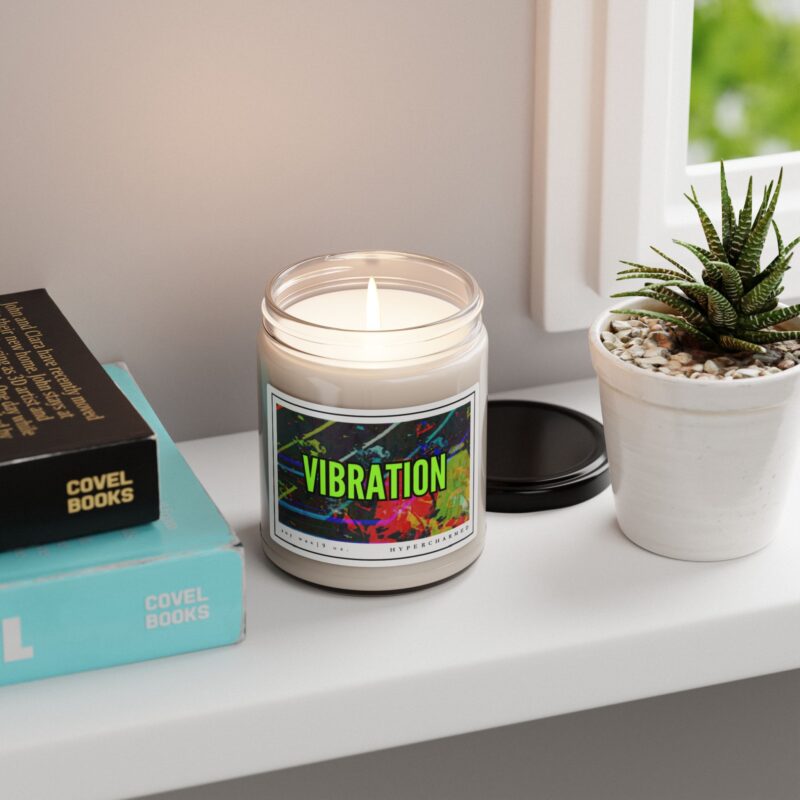 VIBRATION Modern Candle, Vibes Candle, Modern Candle, Glass Jar Candle, Magic Candle, Altar Candle, Witch Candle, 9oz Candle - Image 4