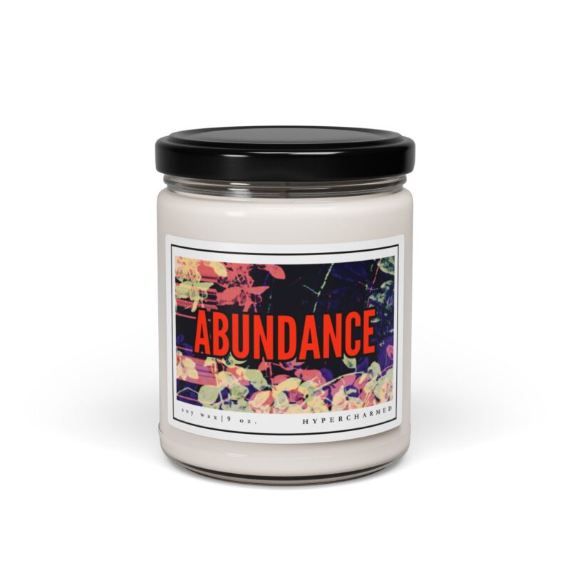 ABUNDANCE Modern Candle, Glass Jar Candle, Magic Candle, Altar Candle, Witch Candle, 9oz Candle - Image 5