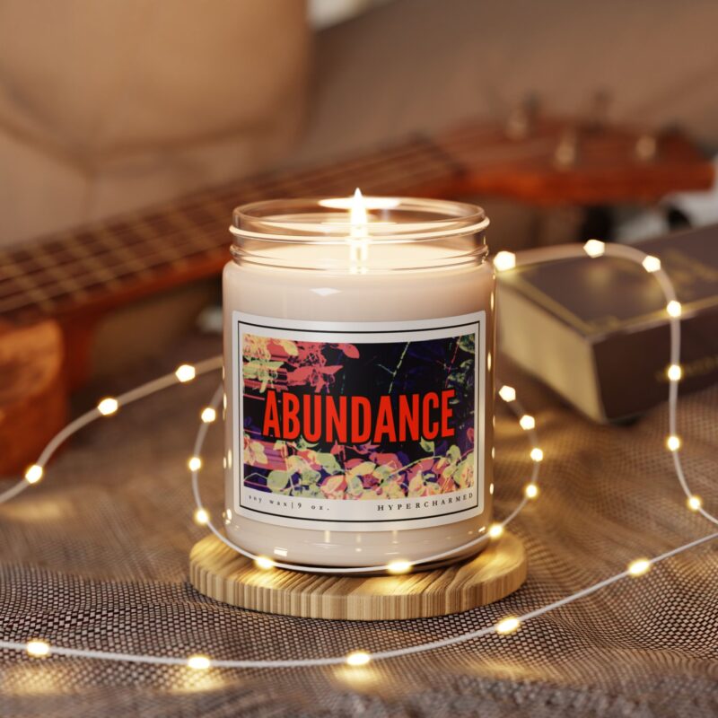 ABUNDANCE Modern Candle, Glass Jar Candle, Magic Candle, Altar Candle, Witch Candle, 9oz Candle - Image 3