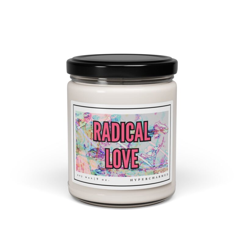 RADICAL LOVE Modern Candle, Glass Jar Candle, Magic Candle, Altar Candle, 9oz Candle, Scented Soy Candle - Image 9